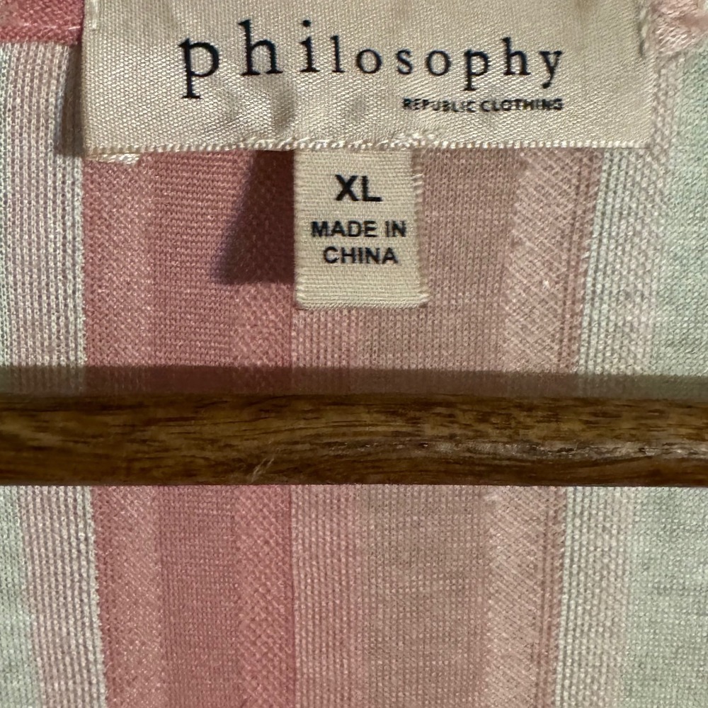Casual Pink Striped Tunic Top - Women - Picture 5 of 7